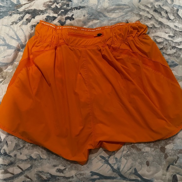 1st Phorm Amplify shorts in orange. Underwear liner. - Picture 3 of 3